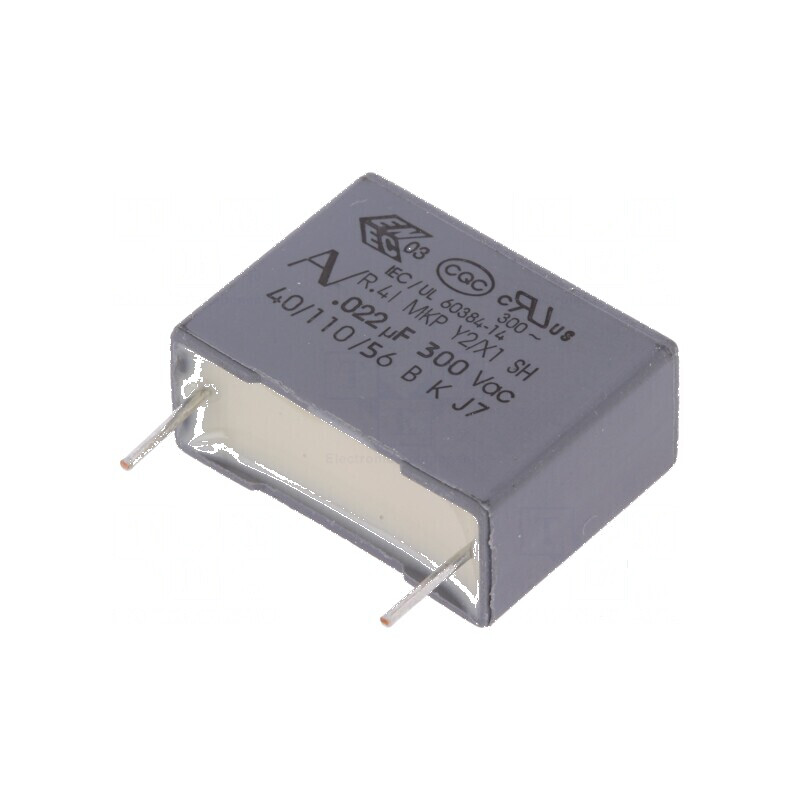 Condensator polipropilenă Y2 R41 22nF 18x6x12mm THT ±20% - Componentă electronică | Electronic-mag.ro | Componente Electronice