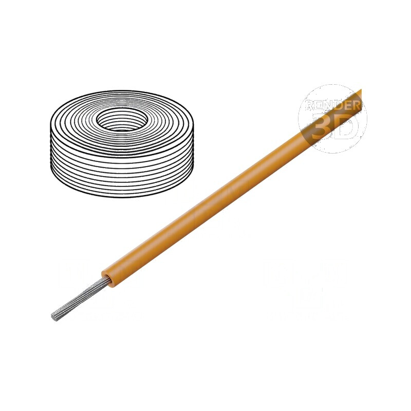Cablu SiF 1x0,5mm2 litat cu Cu LSZH, silicon portocalie, 100m - cablu electric de calitate | Electronic-mag.ro | Componente Elec