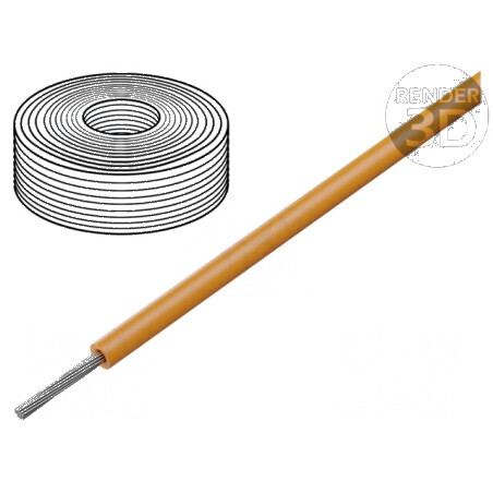 Cablu SiF 1x0,5mm2 litat cu Cu LSZH, silicon portocalie, 100m - cablu electric de calitate | Electronic-mag.ro | Componente Elec