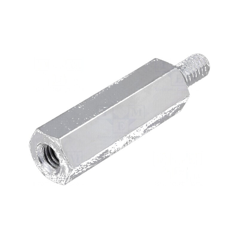 Piuliță distanțieră filetată M4, 25mm, filet interior/exterior M4 | Electronic-mag.ro | Componente Electronice