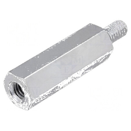 Piuliță distanțieră filetată M4, 25mm, filet interior/exterior M4 | Electronic-mag.ro | Componente Electronice