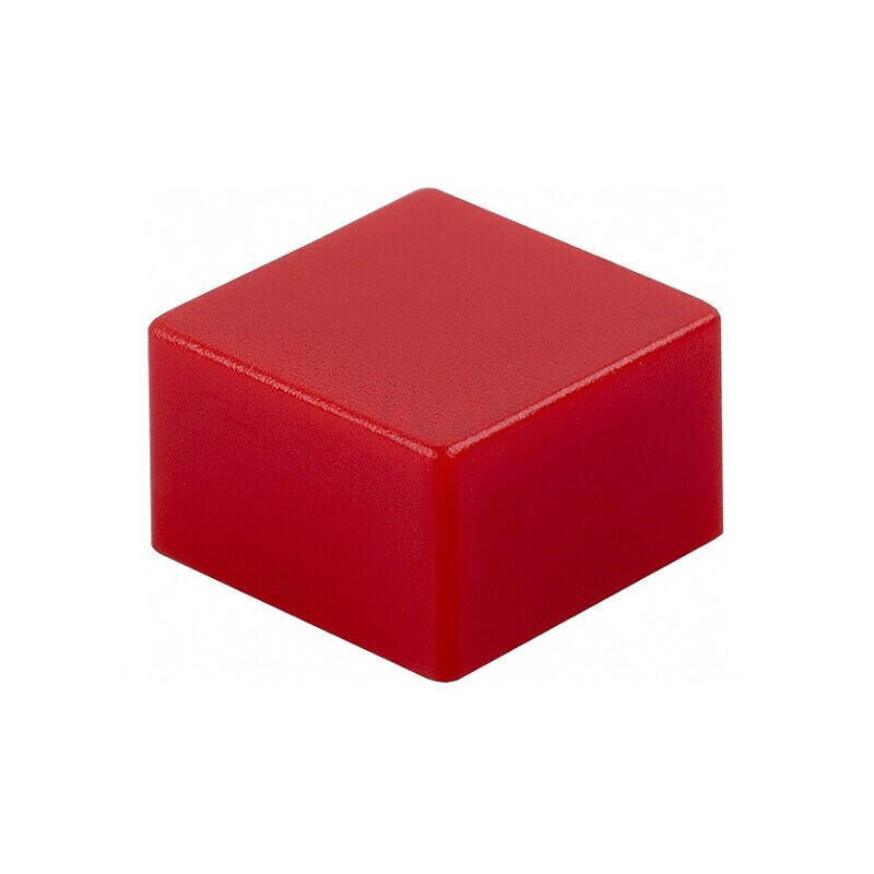 Tastă pătrată roşie 9x9mm pentru tastatură | Electronic-mag.ro | Componente Electronice
