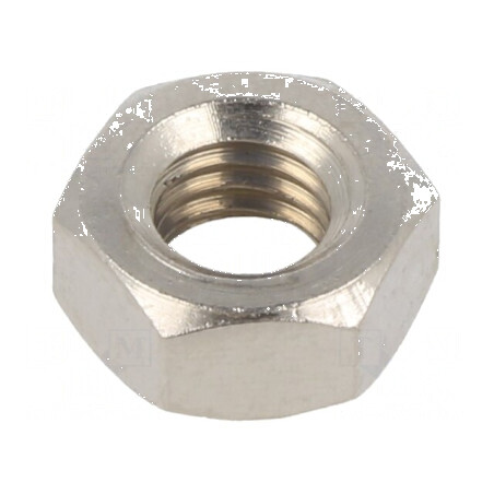 Piuliță hexagonală M8 1,25 din alamă cu acoperire nichelată, 13mm | Electronic-mag.ro | Componente Electronice