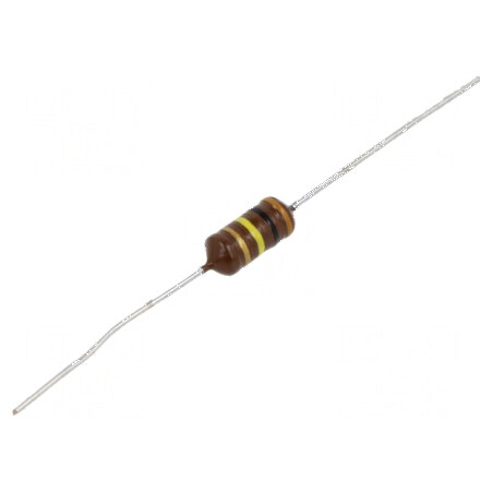 Inductor ferită THT 100000uH 20mA 420Ω Ø5,2x12mm ±5% 120kHz pentru aplicații electronice | Electronic-mag.ro | Componente Electr