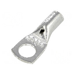 Vârf inelar tubular M8 10mm² cupru crimpat neizolat | Electronic-mag.ro | Componente Electronice