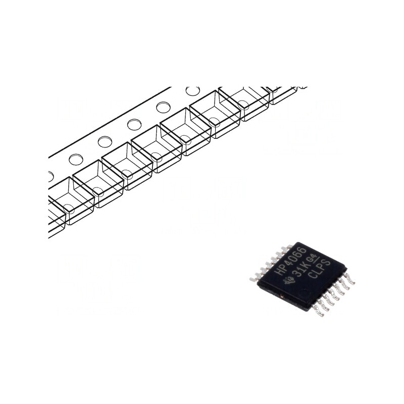 Comutator digital IC Ch: 4 SMD TSSOP14 2÷10VDC HC - Componente electronice | Electronic-mag.ro | Componente Electronice