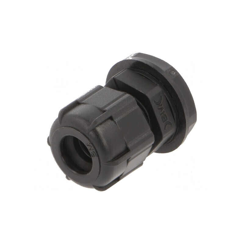 Garnitură de etanșare M16 1,5 IP68 din poliamidă neagră UL94V-2 pentru protecție la apă și praf | Electronic-mag.ro | Componente
