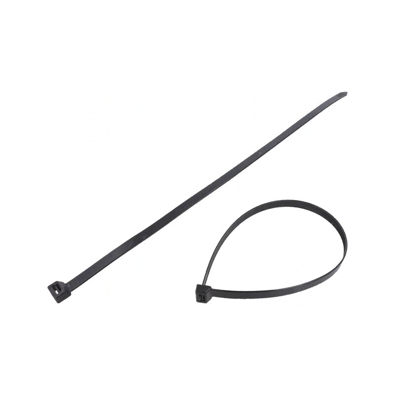Colier de strângere poliamidă 480mm, 12,4mm, 1200N, negru | Electronic-mag.ro | Componente Electronice