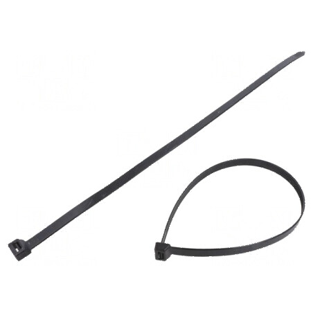 Colier de strângere poliamidă 480mm, 12,4mm, 1200N, negru | Electronic-mag.ro | Componente Electronice