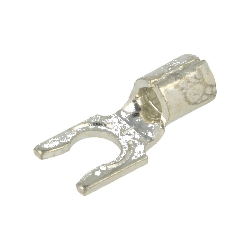 Furcă M4,5 crimpată pe cablu neizolat cupru 12AWG÷10AWG - Vârf de conectare | Electronic-mag.ro | Componente Electronice