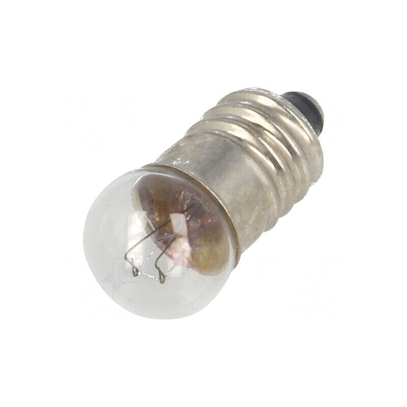 Lampă miniaturală E10 24VDC 50mA Balon sferic 1,2W Ø 11,5mm - Iluminat decorativ | Electronic-mag.ro | Componente Electronice