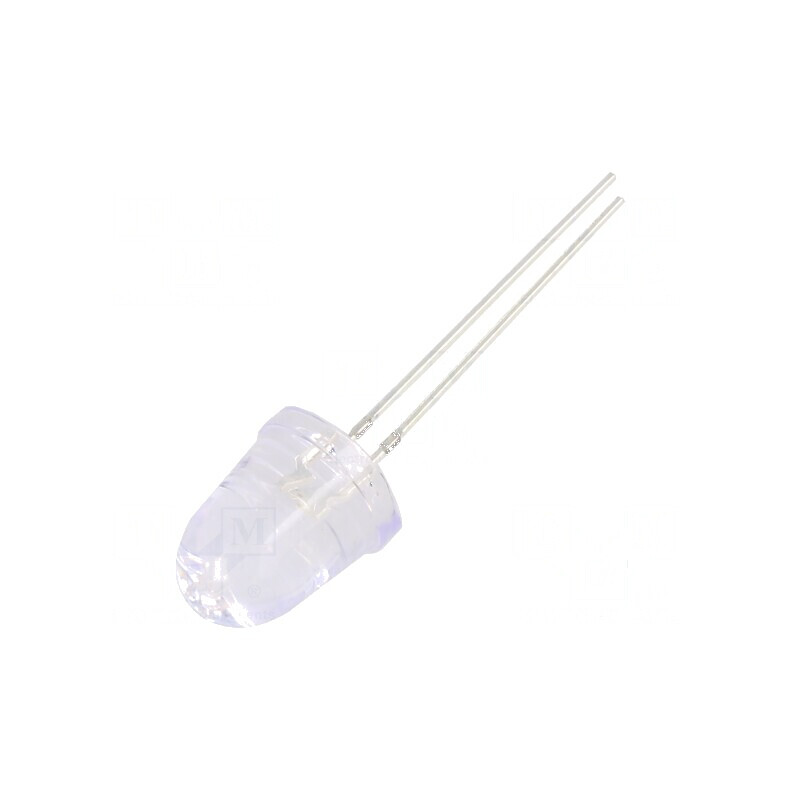 LED UV 8° 20mA 114mW 380-390nm 3/3,4/3,8VDC THT pentru iluminare și curățare profesională | Electronic-mag.ro | Componente Elect