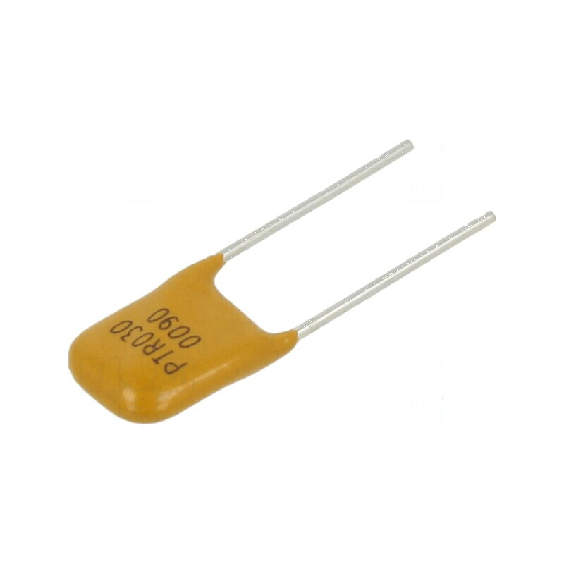 Siguranţă polimerică PTC 900mA Imax 40A THT PTR030V pentru protecţie electrică - pungă | Electronic-mag.ro | Componente Electron