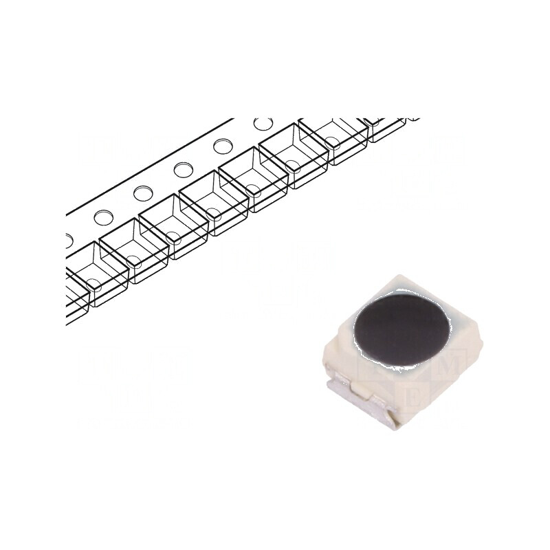 Fototranzistor 3528 PLCC2 cu λp max: 940nm, 70V, unghi de 60°, λd: 870÷1050nm | Electronic-mag.ro | Componente Electronice