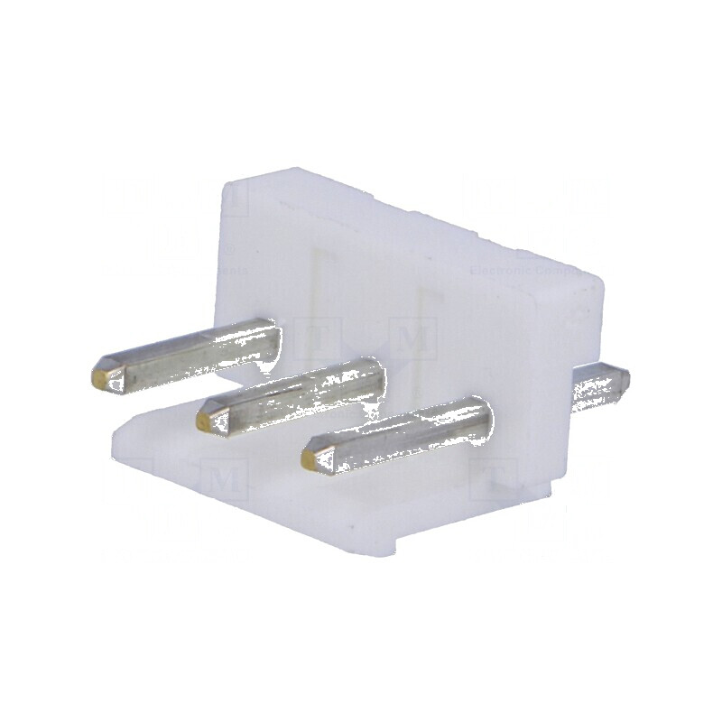 Conector cablu-placă soclu tată 5mm PIN 3 albă - Accesoriu electronic | Electronic-mag.ro | Componente Electronice