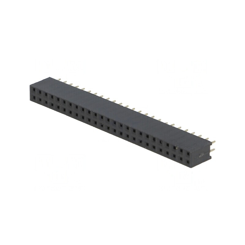 Conector şiruri pini soclu mamă 50 PIN 2,54mm THT 2x25 pentru conexiuni electrice | Electronic-mag.ro | Componente Electronice