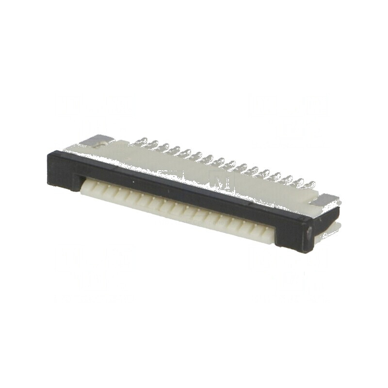 Conector FFC/FPC orizontal 16 contacte superioare ZIF - Componente electronice | Electronic-mag.ro | Componente Electronice