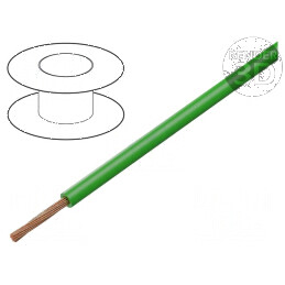 Cablu FLRY-B 1x0,75mm2 litat Cu PVC verde 60V, 500m, Clasa 5 pentru instalatii electrice | Electronic-mag.ro | Componente Electr