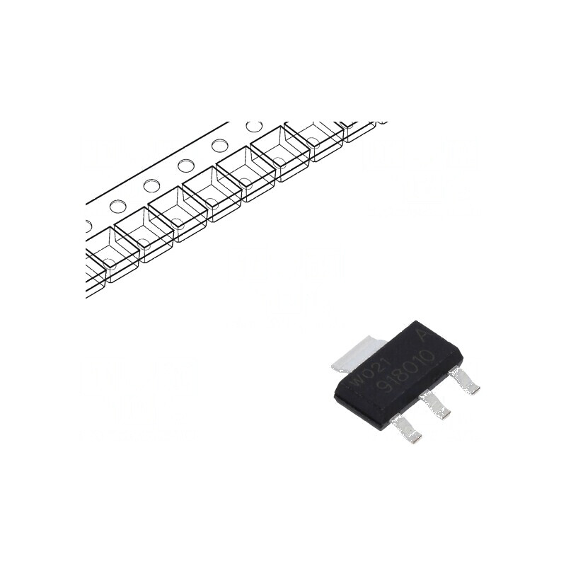 Tranzistor N-MOSFET unipolar 100V 3A Idm 18A 8W SC73 SOT223 - Componente electronice | Electronic-mag.ro | Componente Electronic