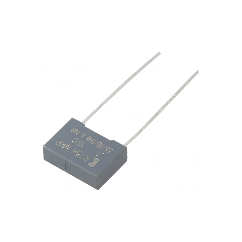 Condensator polipropilenă R75 100nF 13x4x9mm THT ±5% 10mm | Electronic-mag.ro | Componente Electronice