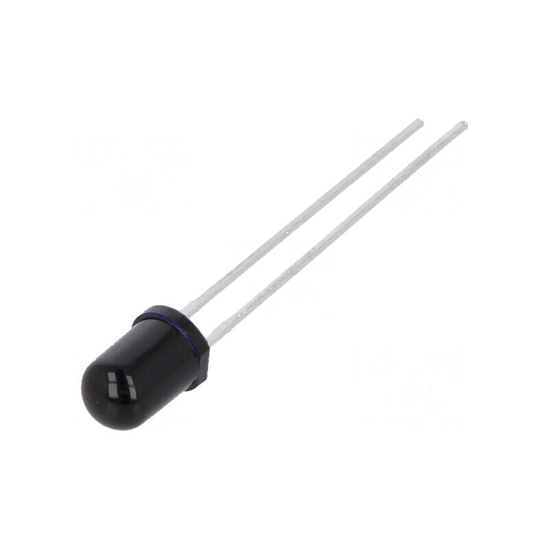 Emiţător IR 5mm 860nm negru 145mW 20° THT 100mA 1,5÷1,8V pentru aplicații electronice | Electronic-mag.ro | Componente Electroni