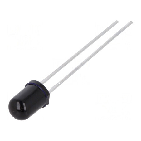 Emiţător IR 5mm 860nm negru 145mW 20° THT 100mA 1,5÷1,8V pentru aplicații electronice | Electronic-mag.ro | Componente Electroni