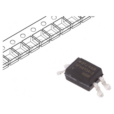 Optocuplor SMD cu 1 Canal, Ieșire Tranzistori, Izolație 5,3kV, Tensiune Uce 70V | Electronic-mag.ro | Componente Electronice