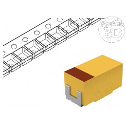 Condensator tantal-polimer low ESR 10uF 25VDC A 1206 TCJ SMD - Componentă electronică SMD | Electronic-mag.ro | Componente Elect
