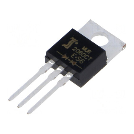 Diodă redresoare THT 600V 10A x2 tub Ifsm 90A TO220AB 50ns - Componentă electronică | Electronic-mag.ro | Componente Electronice
