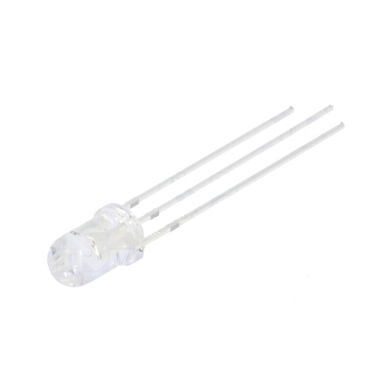LED 5mm roșu/albastru 30° convex, iluminare decorativă - Nr. term: 3 | Electronic-mag.ro | Componente Electronice