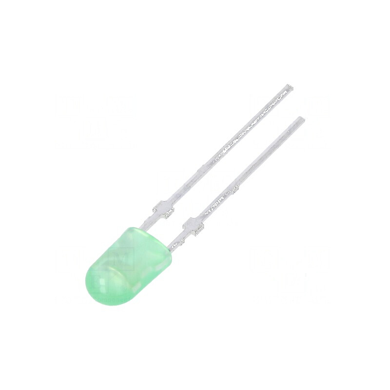 LED oval verde 3,95x3x6,1mm 2880÷4970mcd 110/50° 20mA | Electronic-mag.ro | Componente Electronice