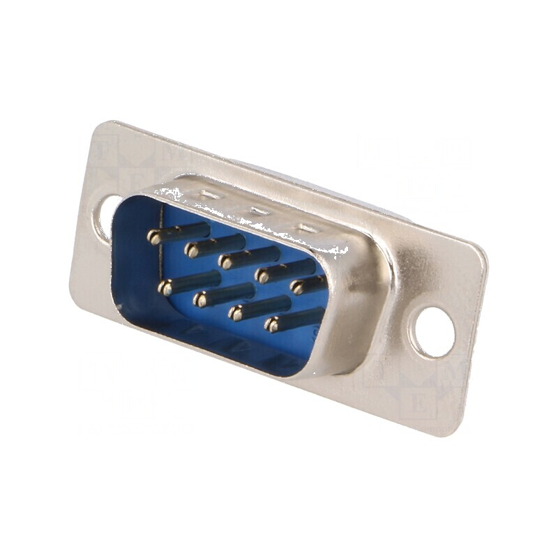 Conector D-Sub PIN 9 soclu tată drept THT 5A 15mΩ placare aurit | Electronic-mag.ro | Componente Electronice