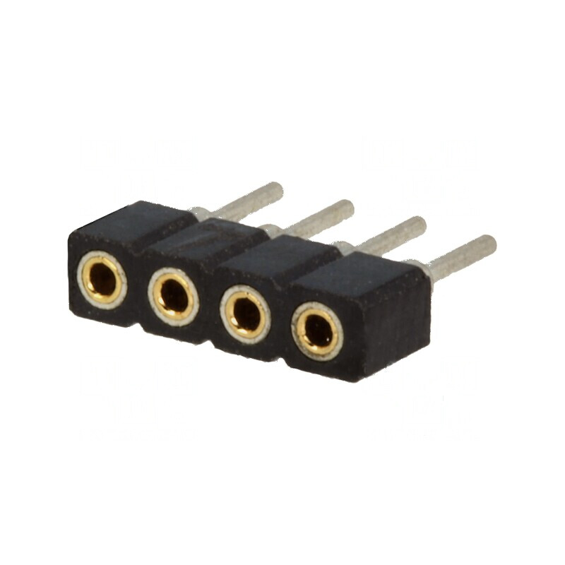 Conector şiruri pini soclu mamă 4 pini 2mm THT 1x4 | Electronic-mag.ro | Componente Electronice