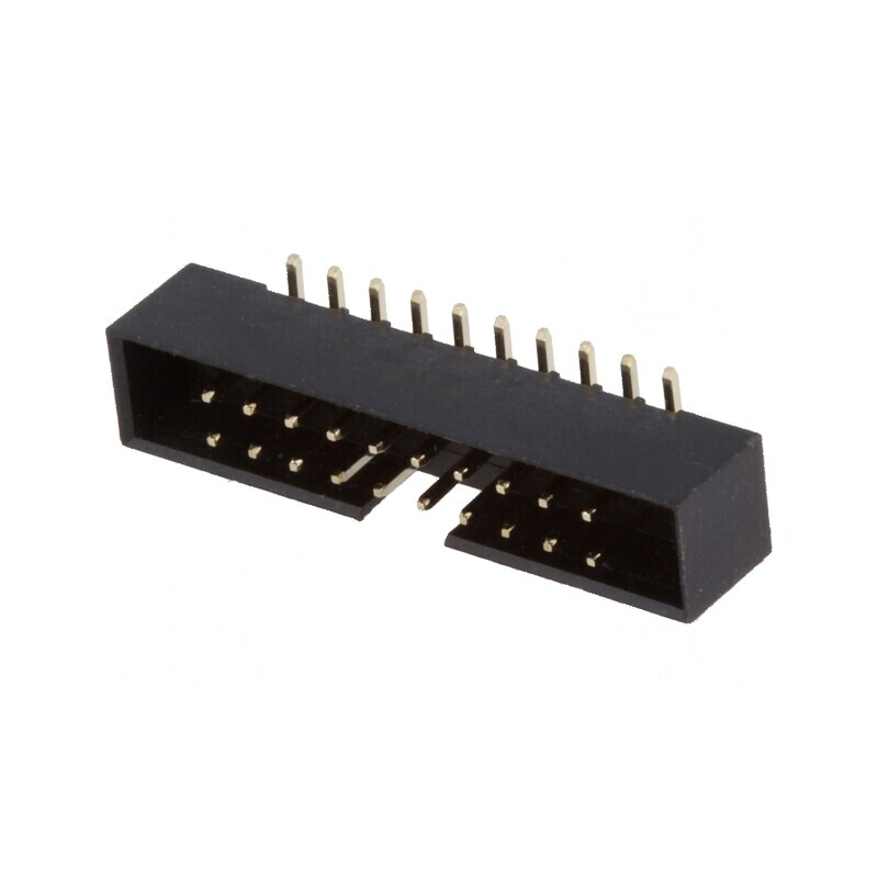 Conector IDC soclu tată 20 pini verticale SMT aur flash 2mm | Electronic-mag.ro | Componente Electronice