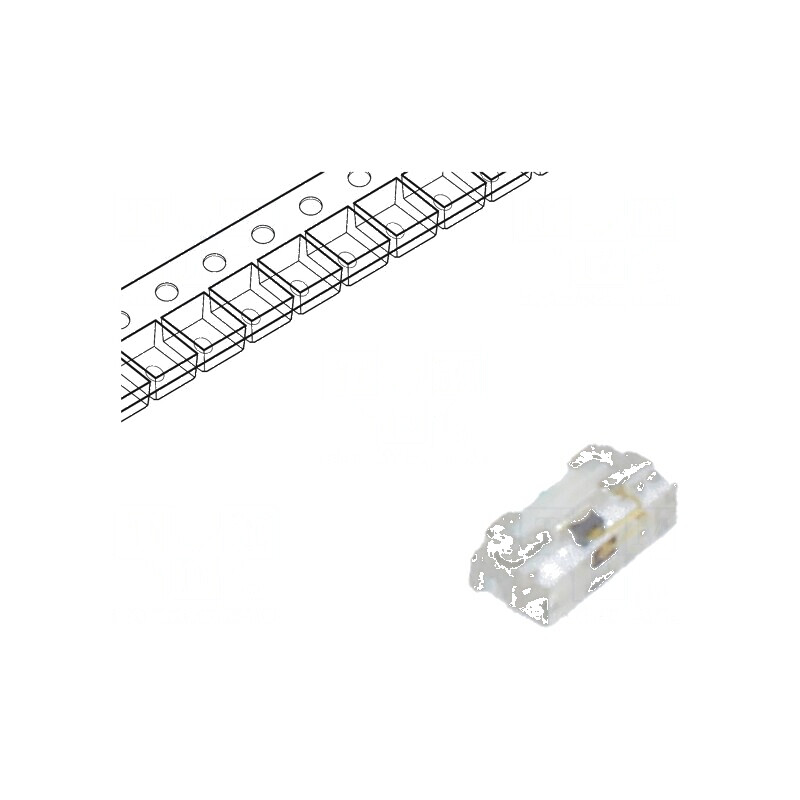 LED SMD 0402 Ambră 28,5mcd 1x0,55x0,3mm 140° 20mA λd: 589nm - Lumină LED SMD pentru Proiecte DIY | Electronic-mag.ro | Component