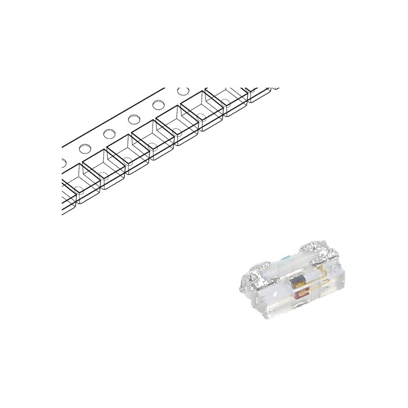 LED SMD 0402 roșie 28,5mcd 1x0,55x0,3mm 140° 20mA λd: 622nm - Lumină LED SMD pentru iluminat decorativ și proiecte electron | El