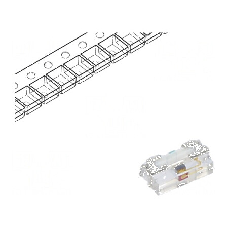 LED SMD 0402 roșie 28,5mcd 1x0,55x0,3mm 140° 20mA λd: 622nm - Lumină LED SMD pentru iluminat decorativ și proiecte electron | El