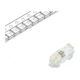 LED SMD 0402 portocalie 28,5mcd 1x0,55x0,3mm 140° 20mA 60mW - Lumină LED SMD portocalie pentru proiecte electronice | Electronic