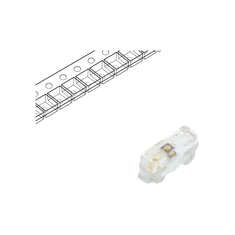LED SMD 0402 portocalie 28,5mcd 1x0,55x0,3mm 140° 20mA 60mW - Lumină LED SMD portocalie pentru proiecte electronice | Electronic