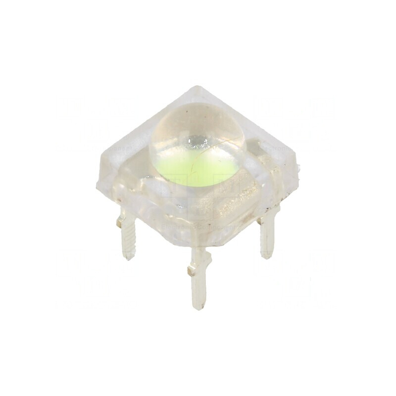 LED Super Flux Albastru 7,62x7,62mm 4200-5800mcd - Lumina Ice Blue | Electronic-mag.ro | Componente Electronice