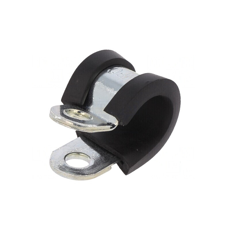 Clipsuri din oțel Øbuclă 11mm W: 12mm cu protecție EPDM | Electronic-mag.ro | Componente Electronice