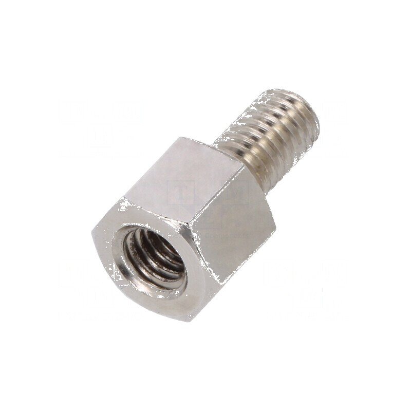 Piuliță distanțieră filetată 6mm M4 interior și exterior | Electronic-mag.ro | Componente Electronice
