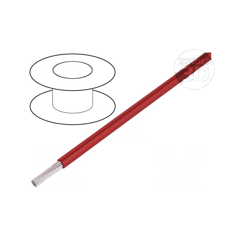 Cablu electric TLYc litat 0,35mm2 PVC roșu 150V 500m Clasa 5 | Electronic-mag.ro | Componente Electronice