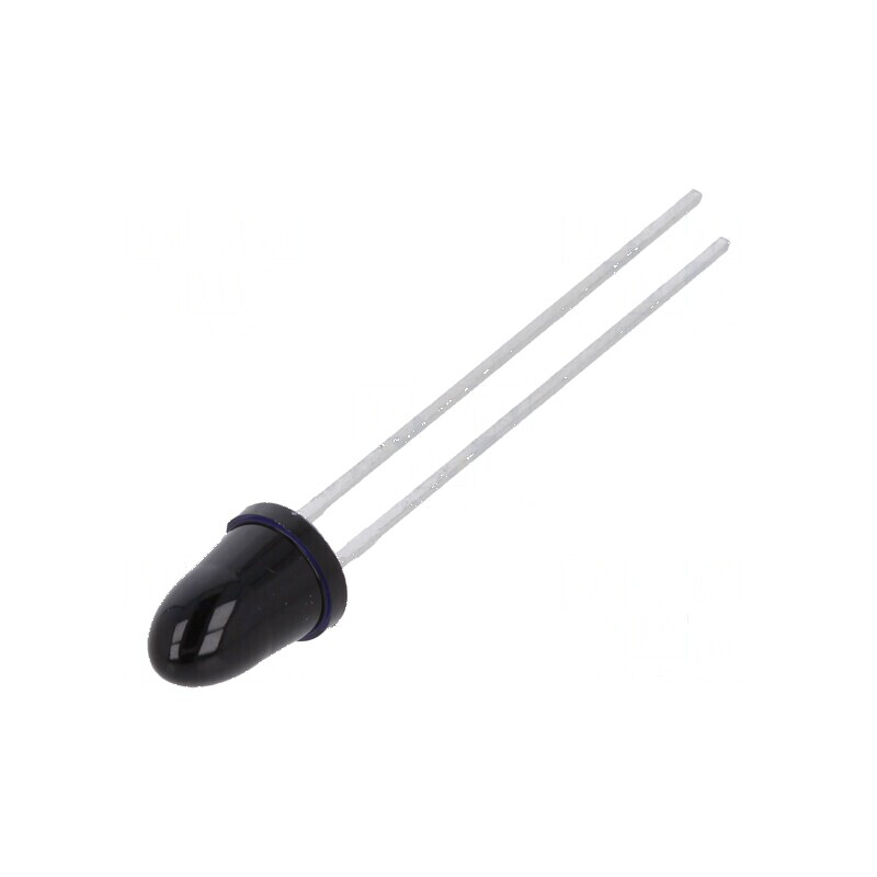 Emiţător IR 5mm 950nm 550mW 5° THT 100mA 1,5÷1,8V - Negru | Electronic-mag.ro | Componente Electronice