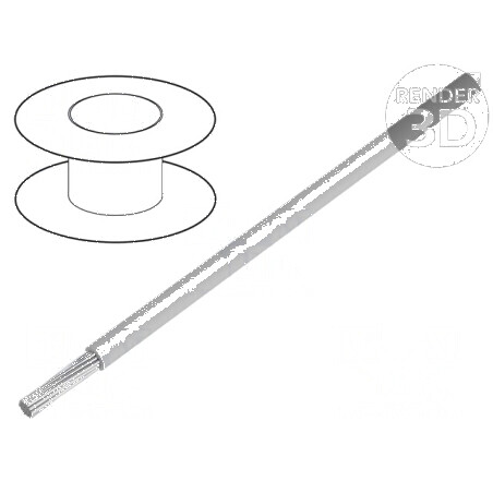 Cablu litat 1x24AWG PVC gri 300V Clasa 5 - 24AWG | Electronic-mag.ro | Componente Electronice