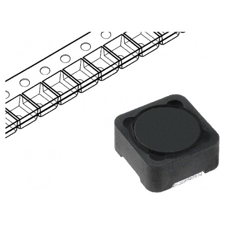 Inductor SMD 56uH 1,7A 110mΩ ±20% 12x12x6mm, temperatură operare -40÷85°C | Electronic-mag.ro | Componente Electronice