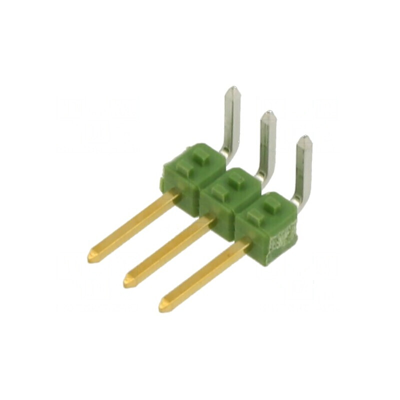 Conector AMPMODU MOD II tată cu 3 pini THT pentru şiruri pini | Electronic-mag.ro | Componente Electronice
