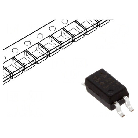 Optocuplor SMD cu 1 Canal, 3,75kV Izolație, 80V UCE, SO4 - Tranzistori | Electronic-mag.ro | Componente Electronice