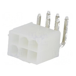 Conector cablu-placă soclu tată N42G 4,2mm PIN 6 THT 600V 9A - componentă electronică | Electronic-mag.ro | Componente Electroni