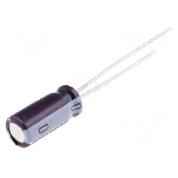Condensator electrolitic low ESR THT 470uF 25VDC Ø10x16mm pentru aplicații electronice | Electronic-mag.ro | Componente Electron